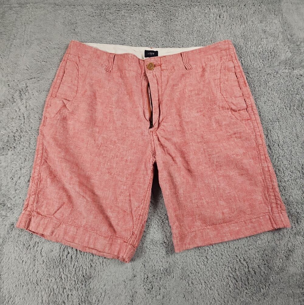 Mens 35W Pink Salmon Casual Preppy Summer Chino Shorts by J. Crew